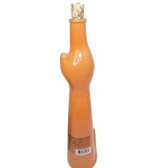 Happy Cat Moselland Orange Opaque Cat-Shaped Empty Wine Bottle 2023 Rheinhessen