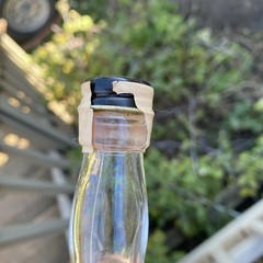 VTG 1940 Empty Grandpa Meier&rsquo;s American Apple Wine Mini Bottle w Ohio Tax Stamp
