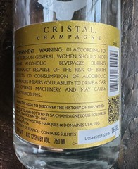 Cristal Champagne Bottle Empty 2015 Collectible France 750 ML