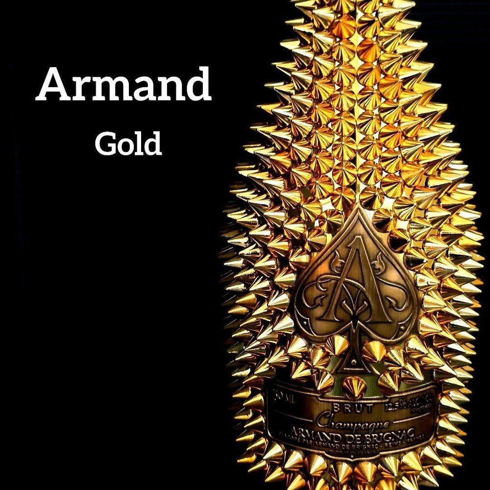 Armand de Brignac Studs Decoration Empty Bottle Color Gold Toge-mand Togemand