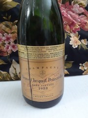 Veuve Clicquot Ponsardin Brut Empty Champagne Bottle 1988 Cande Holder France