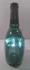 Vintage Trovador Rose Still Wine Bottle Emerald Green Glass( Portugal) 9” Empty