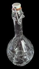 Vintage Williams-Sonoma 1980s Grape Motif Bacchus Wine Bottle