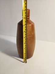 Vintage JM Da Fonseca Secla Portugal Pottery Liquor Bottle Brown Ceramic Vase