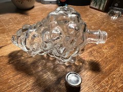 Vintage_Grape Cluster Shape_Clear_Glass Bottle_Made in France_C00L_cHECK iT_