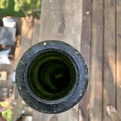 Vintage EMPTY DISPLAY G.H. MUMM Champagne Bottle