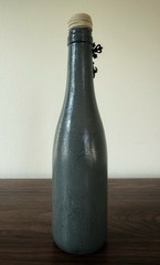 Vintage Handmade Gothic Distressed Bottle 11 Inches High