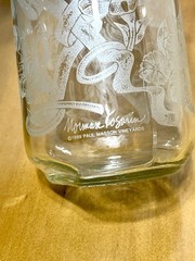 Paul Masson Clear Wine Decanter Norman Kosarin 1989 Etched Cherubs Grapes