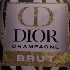 Dior champagne Brut luxury home Wine bottle decor Whitewood
