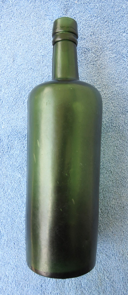 Vintage Late 1800s? Mold Blown Wine? Bottle With Hand Applied Top