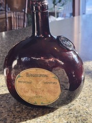 1904 Gewurztraminer Burgerspital zum heil. Geist Labeled 19th c Wine Bottle