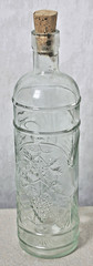 grape vine wine bottle made in Spain good condition with cork