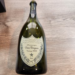 Dom Perignon 2003 Vintage EMPTY Bottle 750ml with Gift Box & 2 Original Booklets