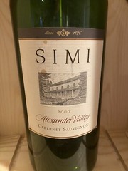 RARE Empty 3 Liter Bottle Of Simi Cabernet 2000