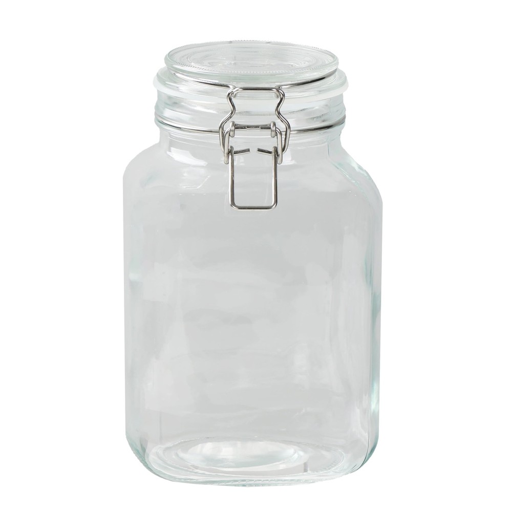 Plum wine bottle, fruit wine bottle, 2L (2,000ml), glass, rectangular, storage j