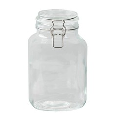 Plum wine bottle, fruit wine bottle, 2L (2,000ml), glass, rectangular, storage j