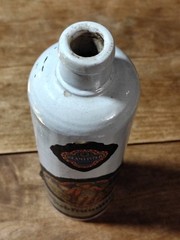 Beameister Liebfraumilch stoneware bottle Vintage