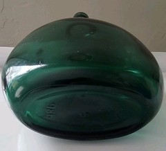 Dark Green Glass Wine Bottle 8&Prime;H Stamped 29 231 F