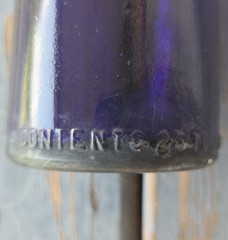 Antique Garrett&rsquo;s Virginia Dare Norfolk VA Irradiated Purple Wine Bottle 12.75&Prime;