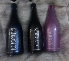 3 Bottle Set: 1 Luminous Bugatti Carbon Champagne, 1 Carbon Brut, & Carbon rosé