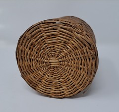 Vintage Portugal Wine Bottle Wicker Wrapped Empty Glass Bottle BIN27