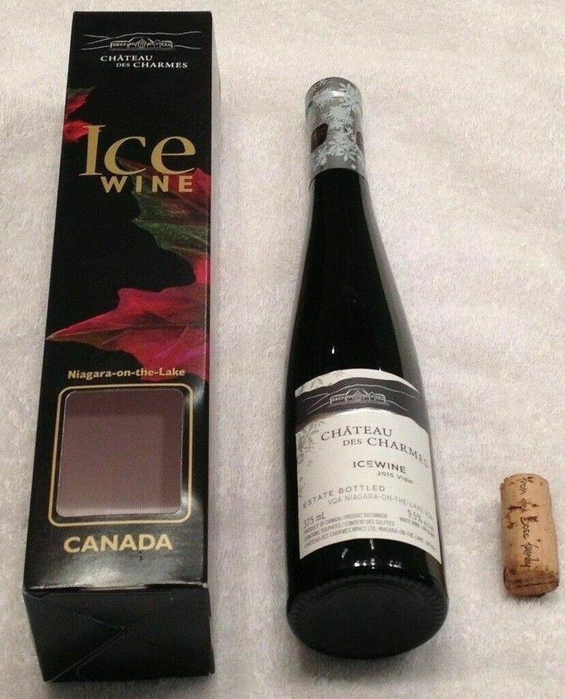 2015 Chateau des Charmes, Vidal Ice wine 375 ml. empty bottle w/box