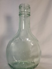 VINTAGE ALMADEN VINEYARDS PONY GREEN GLASS 2/5 PT. WINE BOTTLE LAS GATOS CA #4