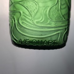 Gallo Ripple Wine Bottle 4/5 Quart Rare Green Glass 10&Prime; Vintage Design 1960&rsquo;s