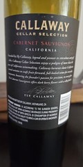 Callaway 2020 Cellar Selection Cabernet Sauvignon EMPTY Bottle