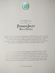 PERRIER JOUET CHAMPAGNE. BELLE EPOQUE EMPTY BOX+BOTTLE Floral 750ml. 2011