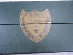 Vintage 1988 Cuvee Dom Perignon Champagne Empty Box & Original Booklet