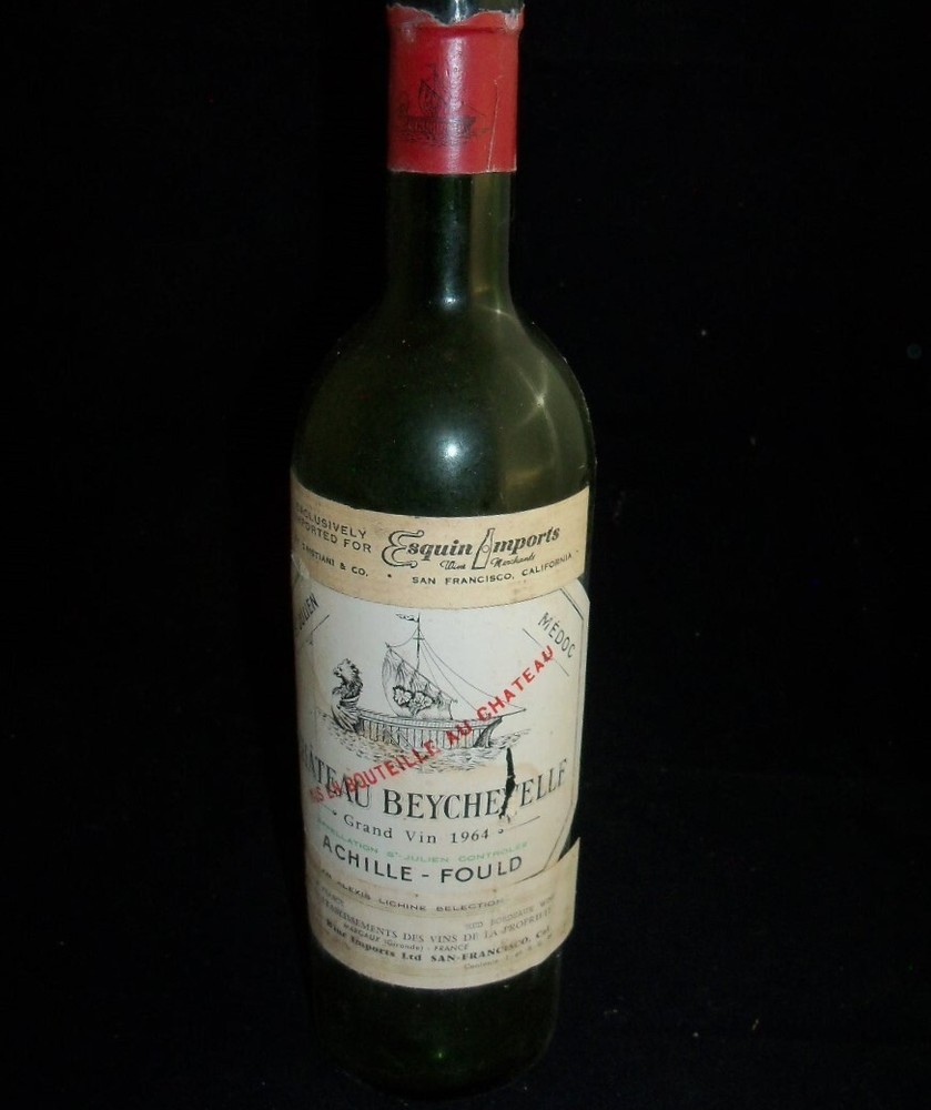 Chateau NUITS-SAINT-GEORGE 1961 Bottle ~Empty No cork