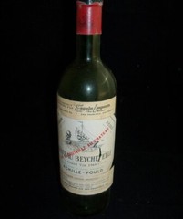 Chateau NUITS-SAINT-GEORGE 1961 Bottle ~Empty No cork