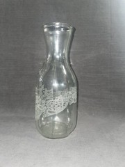 Vintage Paul Masson Norman Kosarin Wine Decanter Carafe Etched Glass 1990