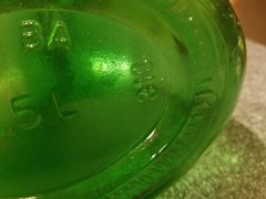 Vintage green glass bottle 1.5L BA