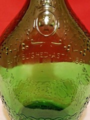 Vtg United Vintner&rsquo;s 4555 Half Gallon Green Glass Bottle Established-Asti-1881
