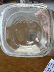 Vtg Manischewitz Half Gallon Clear Glass Sweet Grape Wine Bottle-Original Cap