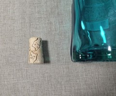 W/Cork! Happy Cat Moselland Green Cat Shaped Glass Wine Bottle 2023 Rheinhessen