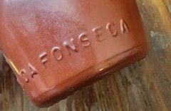 2 Vintage J.M. Da Fonseca Bottles – Brown & Purple Glass, Azeitão Portugal