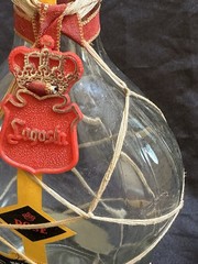Vintage Lagosta Rose Wine Bottle Portugal Raffia Net Real Vinicola