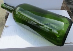 1.5 ltr Green Magnam Wine Bottles, Case of 6, NEW!