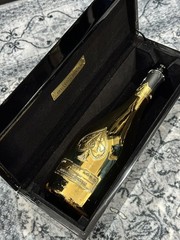 Armand de Brignac Ace of Spades Champagne Bottle & Wooden Display Case EMPTY