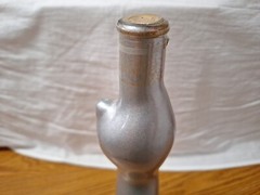 Vtg 2002 Happy Cat Silver Moselland Rheinhessen Riesling Glass Wine Bottle
