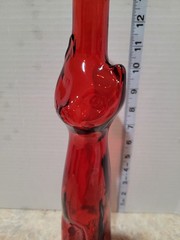 Moselland Riesling Tall Red Cat Wine Bottle