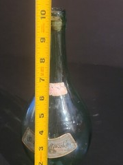 EMPTY Vintage 1966 CHIANTI Bucalossi Glass Bottle with Rattan Wrap Italy