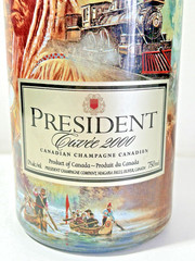 Cuvee Champagne Bottle President 2000 Millenium Edition Art Canada 750 ml Empty