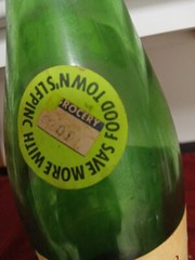 Dragone Lambrusco Green Wine Bottle EMPTY Marked Food-Town $2.01 Italy