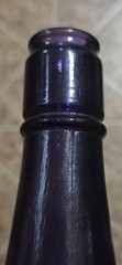 Antique Garrett&rsquo;s Virginia Dare Norfolk VA Irradiated Purple Wine Bottle 12.75&Prime;