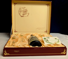 Vintage 1988 PERRIER JOUET Champagne Special Box Set w/ 4 Flutes + Empty Bottle