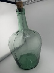Vintage VIRESA Green Blue 12&Prime; Wine Glass Bottle Good